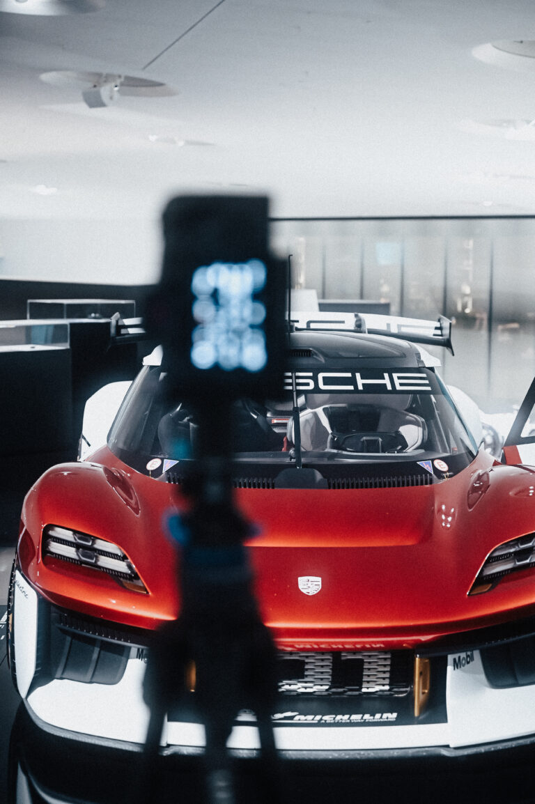 Behind the scenes of a Porsche Museum production
